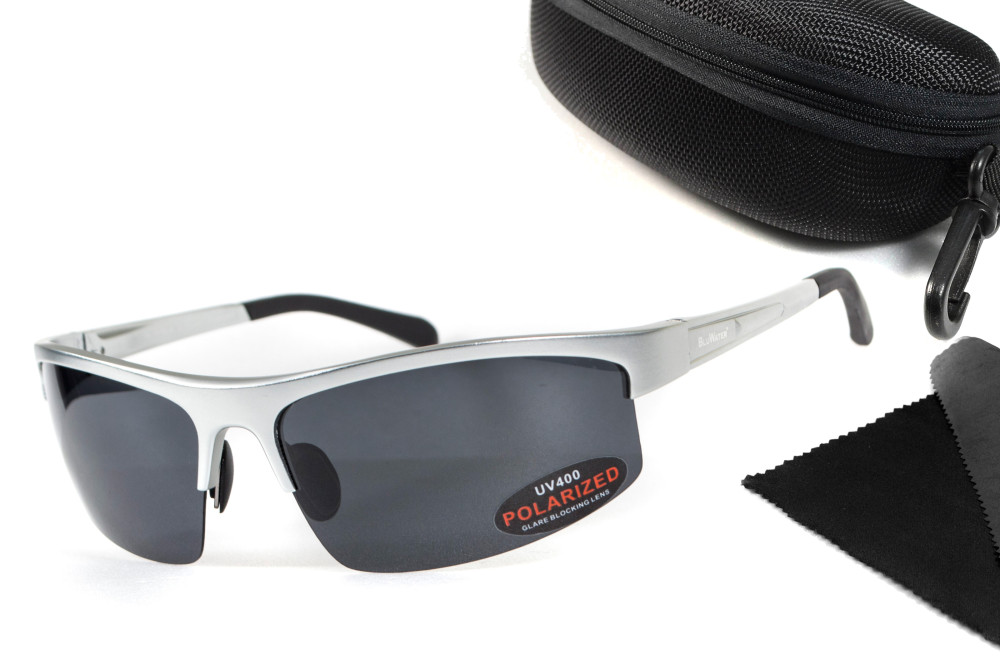 Очки поляризационные BluWater Alumination-5 Silver Polarized (gray) серые