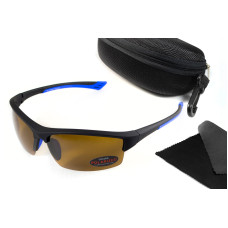 Очки поляризационные BluWater Daytona-1 Polarized (brown), гидрофобные коричневые линзы (Repelon™)