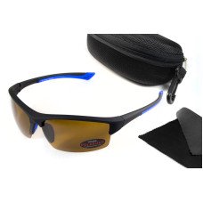 Очки поляризационные BluWater Daytona-1 Polarized (brown), гидрофобные коричневые линзы (Repelon™)
