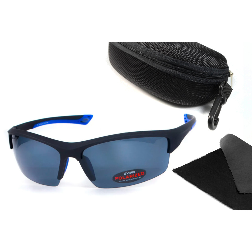 Очки поляризационные BluWater Daytona-1 Polarized (gray), серые гидрофобные линзы (Repelon™)