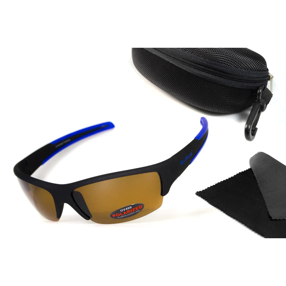 Очки поляризационные BluWater Daytona-2 Polarized (brown), гидрофобные коричневые линзы (Repelon™)