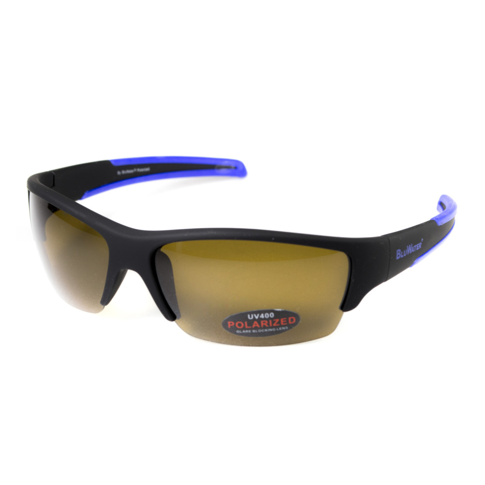 Очки поляризационные BluWater Daytona-2 Polarized (brown), гидрофобные коричневые линзы (Repelon™)