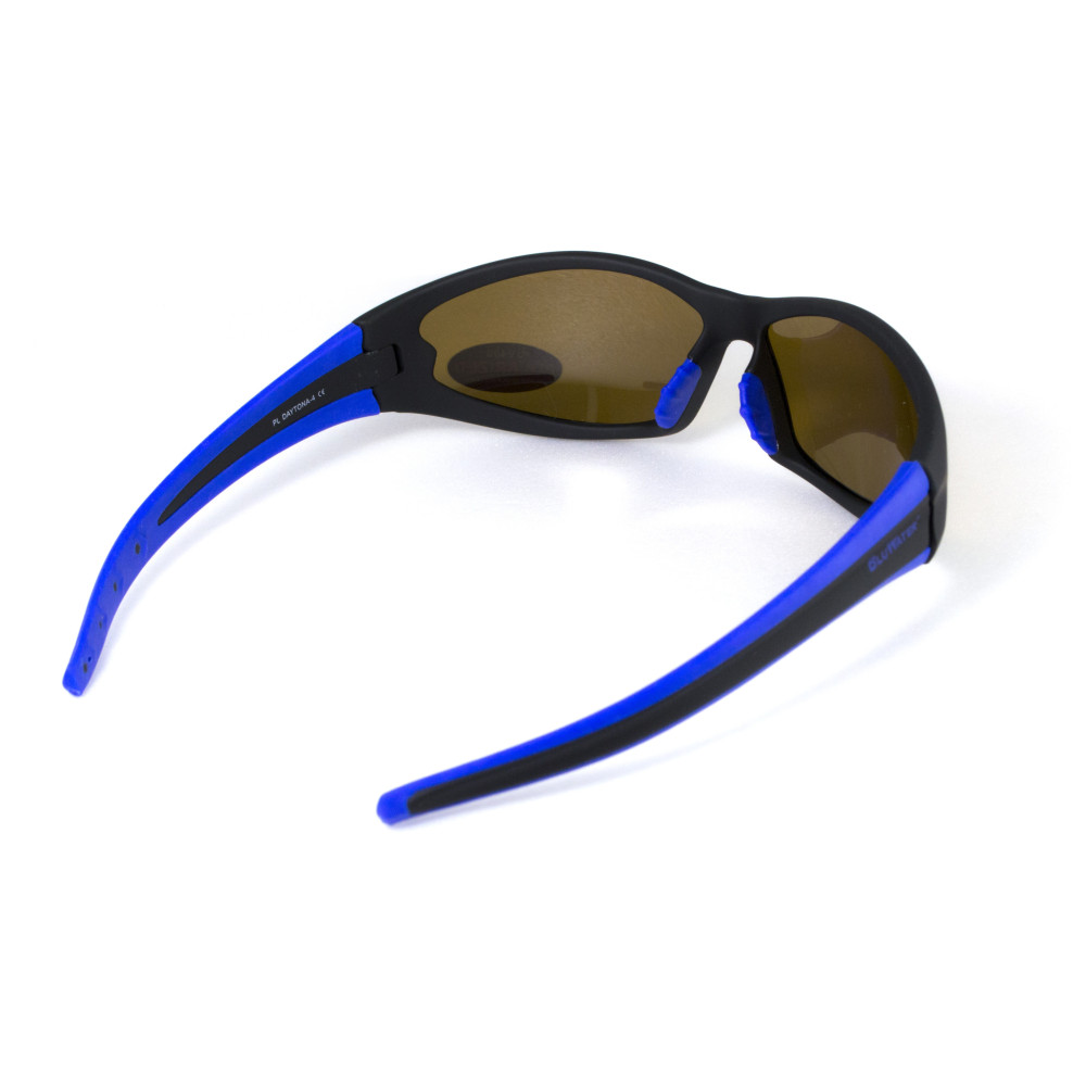 Очки поляризационные BluWater Daytona-4 Polarized (brown) коричневые в черно-синей оправе