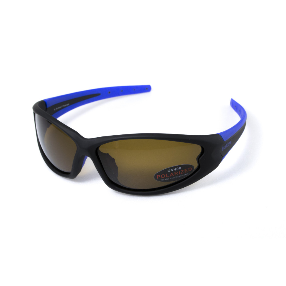 Очки поляризационные BluWater Daytona-4 Polarized (brown) коричневые в черно-синей оправе