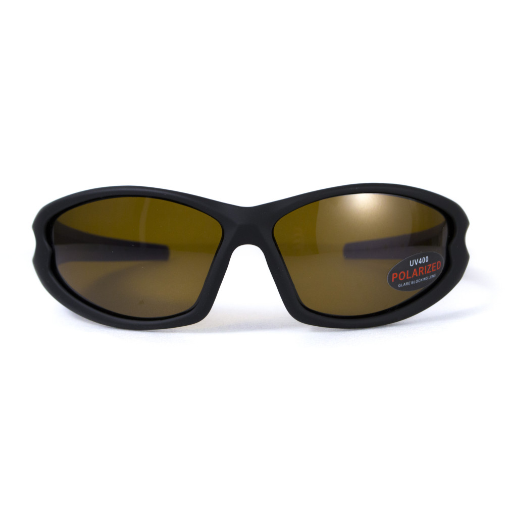 Очки поляризационные BluWater Daytona-4 Polarized (brown) коричневые в черно-синей оправе