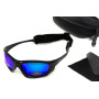 Очки поляризационные BluWater Hydro Polarized (G-Tech™ blue) Anti-Fog, синие зеркальные в  черной оправе