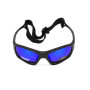 Очки поляризационные BluWater Hydro Polarized (G-Tech™ blue) Anti-Fog, синие зеркальные в  черной оправе