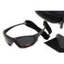 Очки поляризационные BluWater Hydro Polarized (dark gray) Anti-Fog, черные линзы в черной оправе