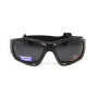 Очки поляризационные BluWater Hydro Polarized (dark gray) Anti-Fog, черные линзы в черной оправе