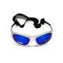Очки поляризационные BluWater Hydro Silver Polarized (G-Tech™ blue) Anti-Fog, синие зеркальные в серебристой оправе