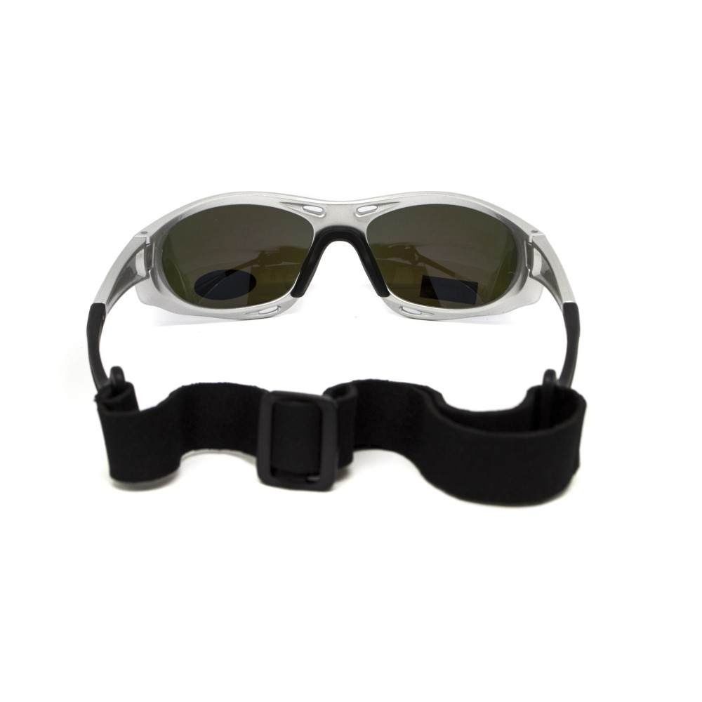 Очки поляризационные BluWater Hydro Silver Polarized (G-Tech™ blue) Anti-Fog, синие зеркальные в серебристой оправе