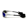 Очки поляризационные BluWater Hydro Silver Polarized (G-Tech™ blue) Anti-Fog, синие зеркальные в серебристой оправе