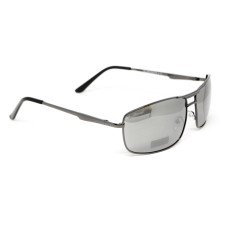 Окуляри поляризаційні BluWater Navigator-3 Gun Metal Polarized (flash mirror), дзеркальні сірі в темній металевій оправі