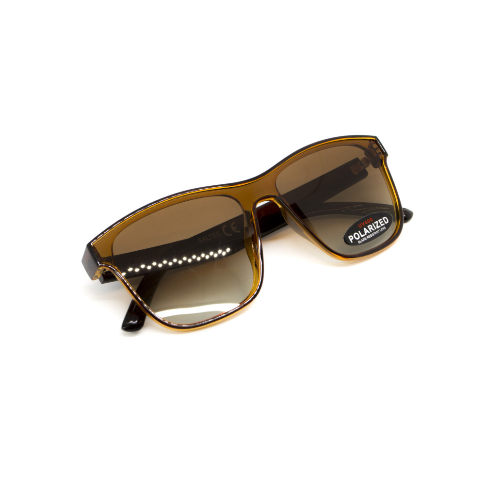 Очки поляризационные BluWater Saltee Polarized (gradient brown), коричневые с градиентом в коричневой полупрозрачной оправе