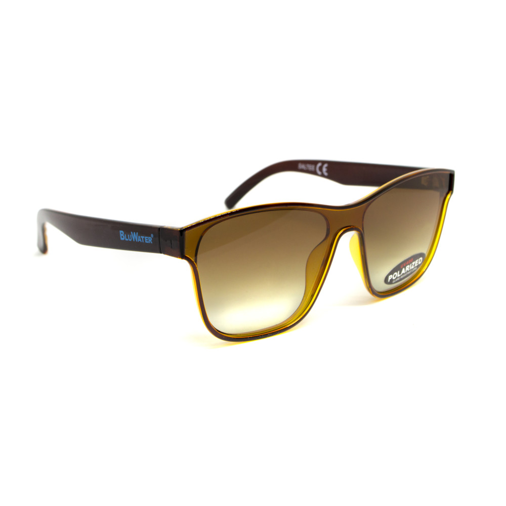 Очки поляризационные BluWater Saltee Polarized (gradient brown), коричневые с градиентом в коричневой полупрозрачной оправе