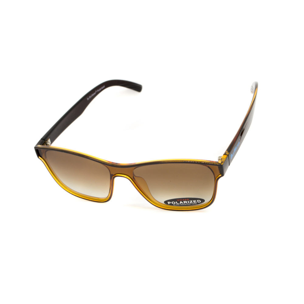 Очки поляризационные BluWater Saltee Polarized (gradient brown), коричневые с градиентом в коричневой полупрозрачной оправе
