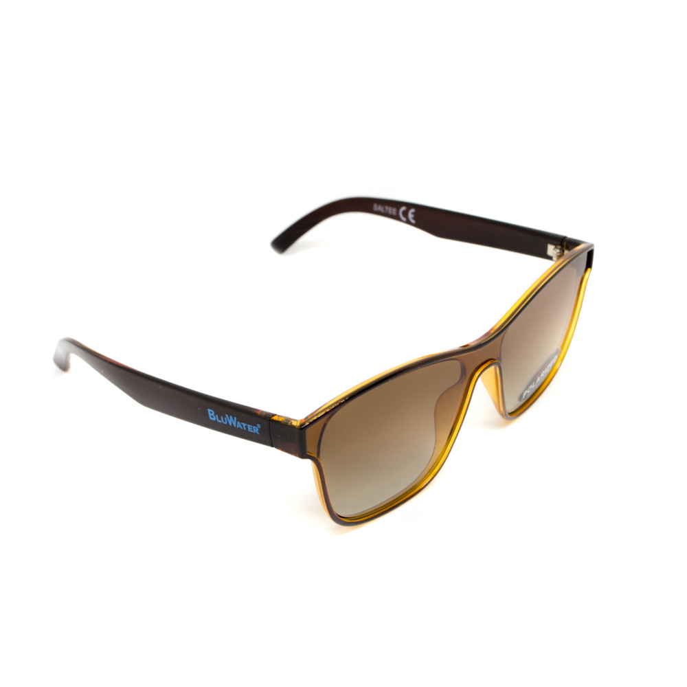 Очки поляризационные BluWater Saltee Polarized (gradient brown), коричневые с градиентом в коричневой полупрозрачной оправе
