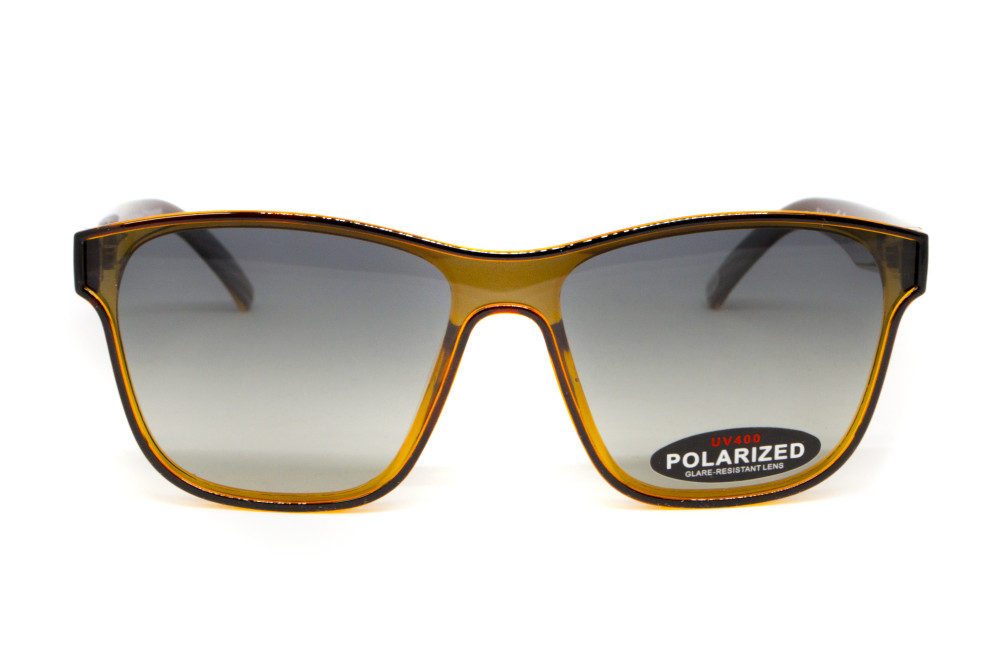 Очки поляризационные BluWater Saltee Polarized (gradient gray), серые с градиентом линзы в коричневой полупрозрачной оправе