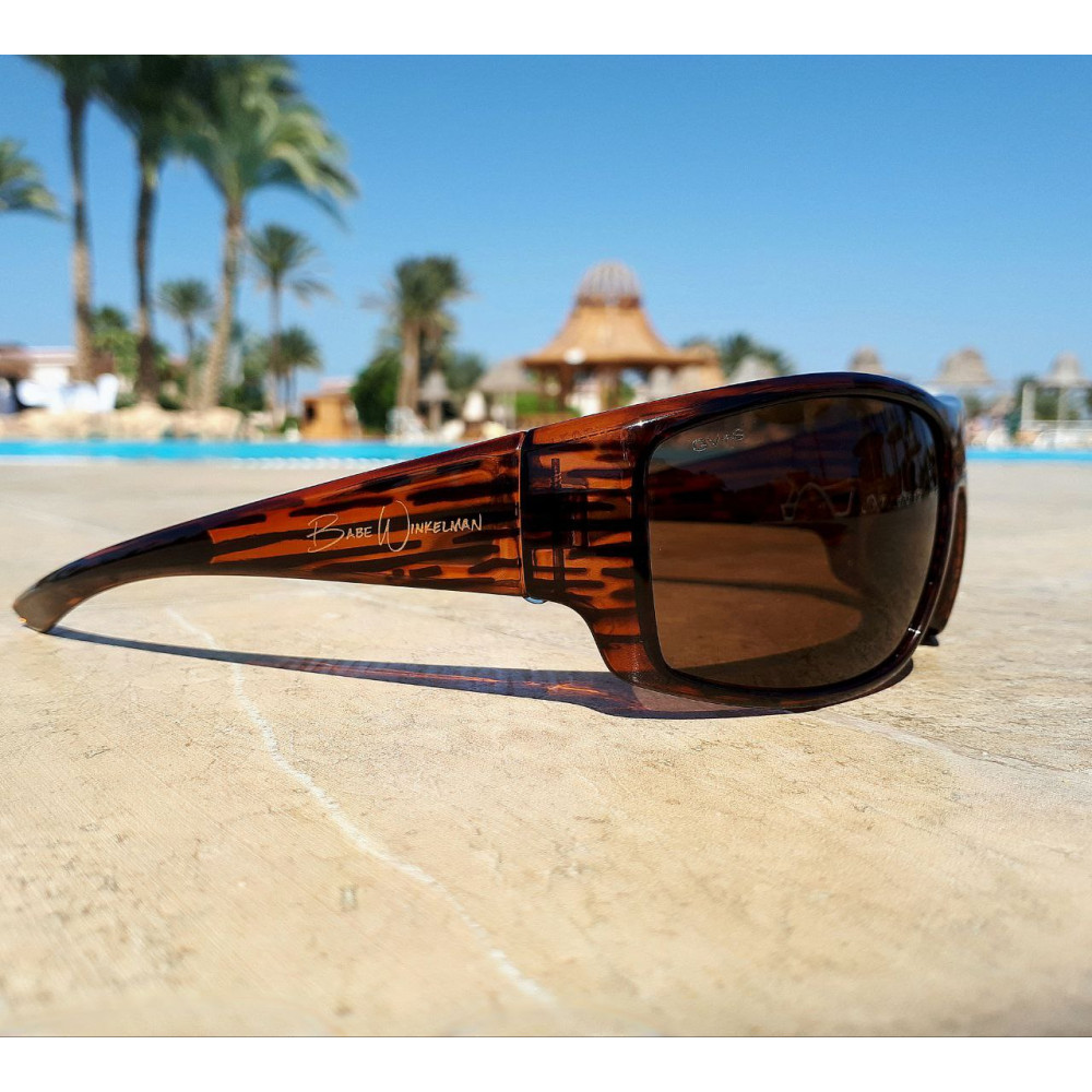 Очки поляризационные защитные 2в1 BluWater Babe Winkelman  Polarized (brown) коричневые