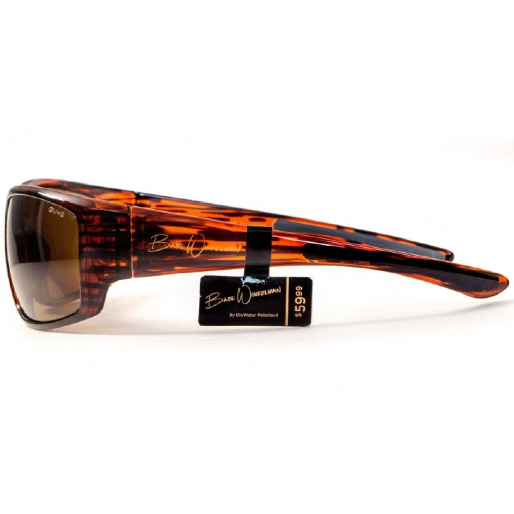 Очки поляризационные защитные 2в1 BluWater Babe Winkelman  Polarized (brown) коричневые