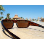 Очки поляризационные защитные 2в1 BluWater Babe Winkelman  Polarized (brown) коричневые