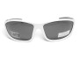 Очки поляризационные защитные BluWater Samson Z87.1 White Polarized (gray), серые в бело-серой оправе