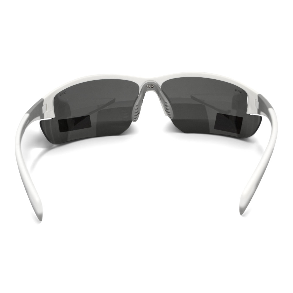 Очки поляризационные защитные BluWater Samson-3 Z87.1 White Polarized (gray), серые в бело-серой оправе