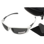 Очки поляризационные защитные BluWater Samson Z87.1 White Polarized (gray), серые в бело-серой оправе