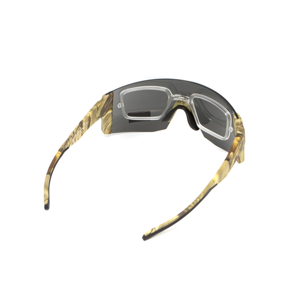 Очки защитные Global Vision Astro+RX Camo (gray), серые в камуфлированной оправе с диоптрической вставкой в комплекте