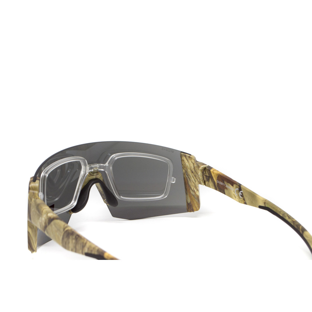Очки защитные Global Vision Astro+RX Camo (gray), серые в камуфлированной оправе с диоптрической вставкой в комплекте