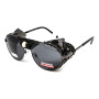 Очки защитные Global Vision Aviator-5 GunMetal (gray), серые в темной оправе со съёмным уплотнителем из синтетитечской 