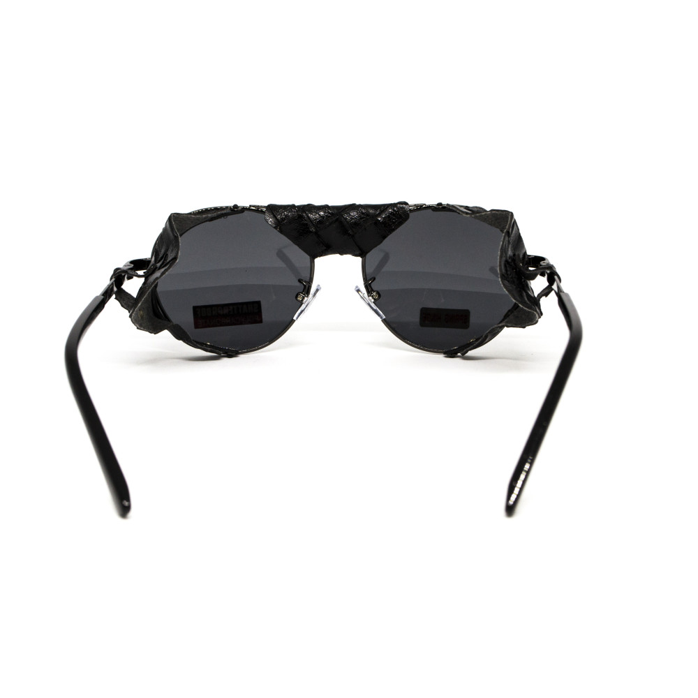 Очки защитные Global Vision Aviator-5 GunMetal (gray), серые в темной оправе со съёмным уплотнителем из синтетитечской 