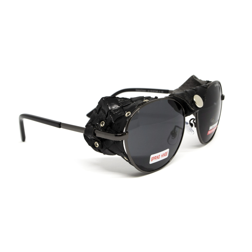 Очки защитные Global Vision Aviator-5 GunMetal (gray), серые в темной оправе со съёмным уплотнителем из синтетитечской 