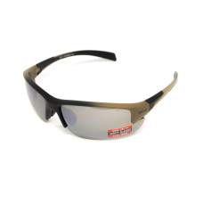 Очки защитные Global Vision Hercules-7 Black-Brown (drive mirror), зеркальные коричневые в коричнево-чорной оправе