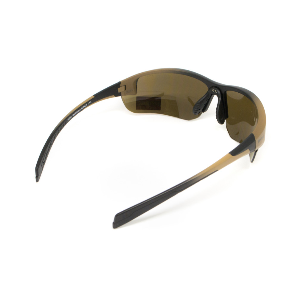 Очки защитные Global Vision Hercules-7 Black-Brown (drive mirror), зеркальные коричневые в коричнево-чорной оправе