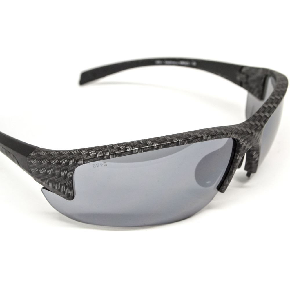 Очки защитные Global Vision Hercules-7 Carbon (flash mirror), зеркальные серые в графитовой оправе