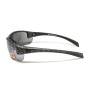 Очки защитные Global Vision Hercules-7 Carbon (flash mirror), зеркальные серые в графитовой оправе