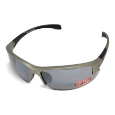 Очки защитные Global Vision Hercules-7 Metallic Gray (flash mirror), зеркальные серые в оправе серый металлик