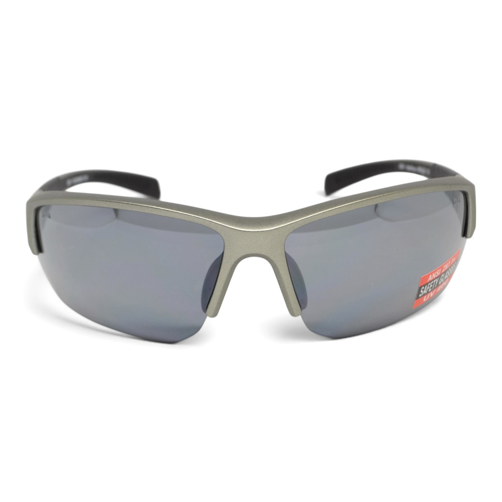 Очки защитные Global Vision Hercules-7 Metallic Gray (flash mirror), зеркальные серые в оправе серый металлик