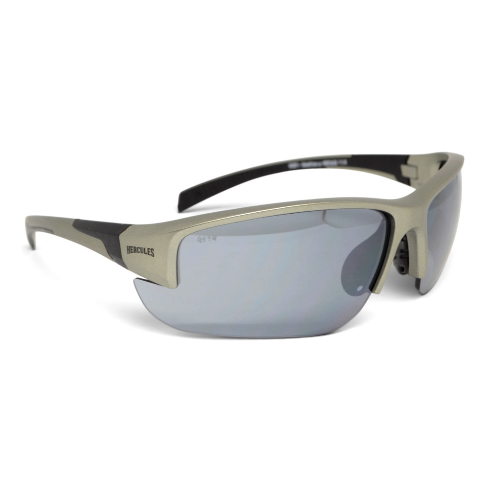 Очки защитные Global Vision Hercules-7 Metallic Gray (flash mirror), зеркальные серые в оправе серый металлик