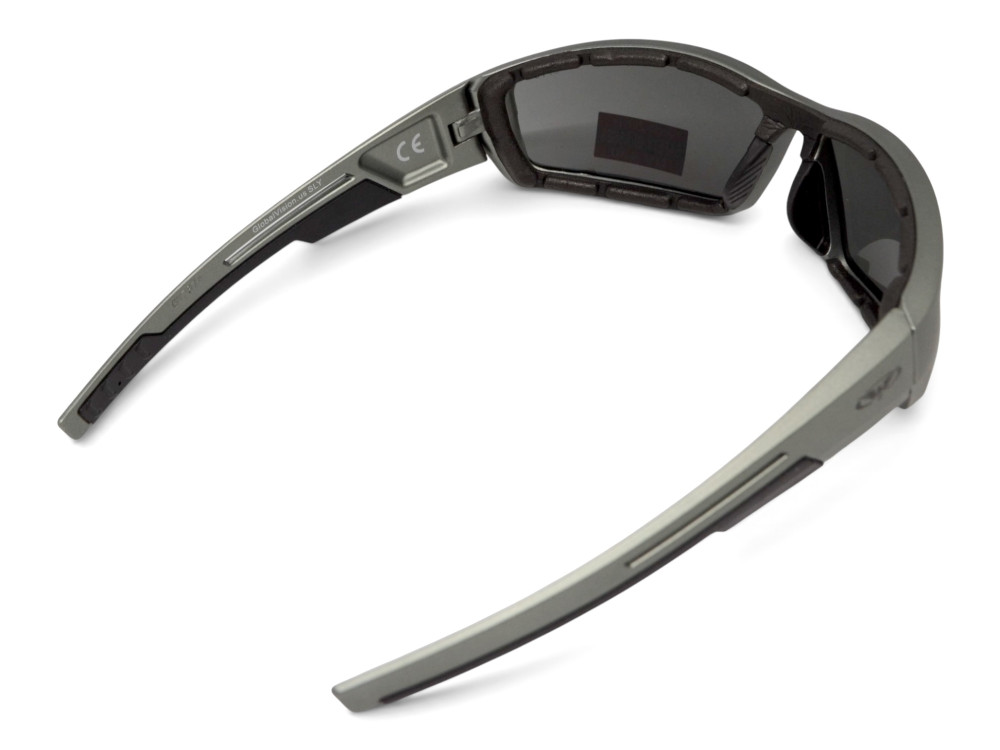 Очки защитные Global Vision Sly Metallic Gray (smoke), серые линзы в оправе cерый металлик