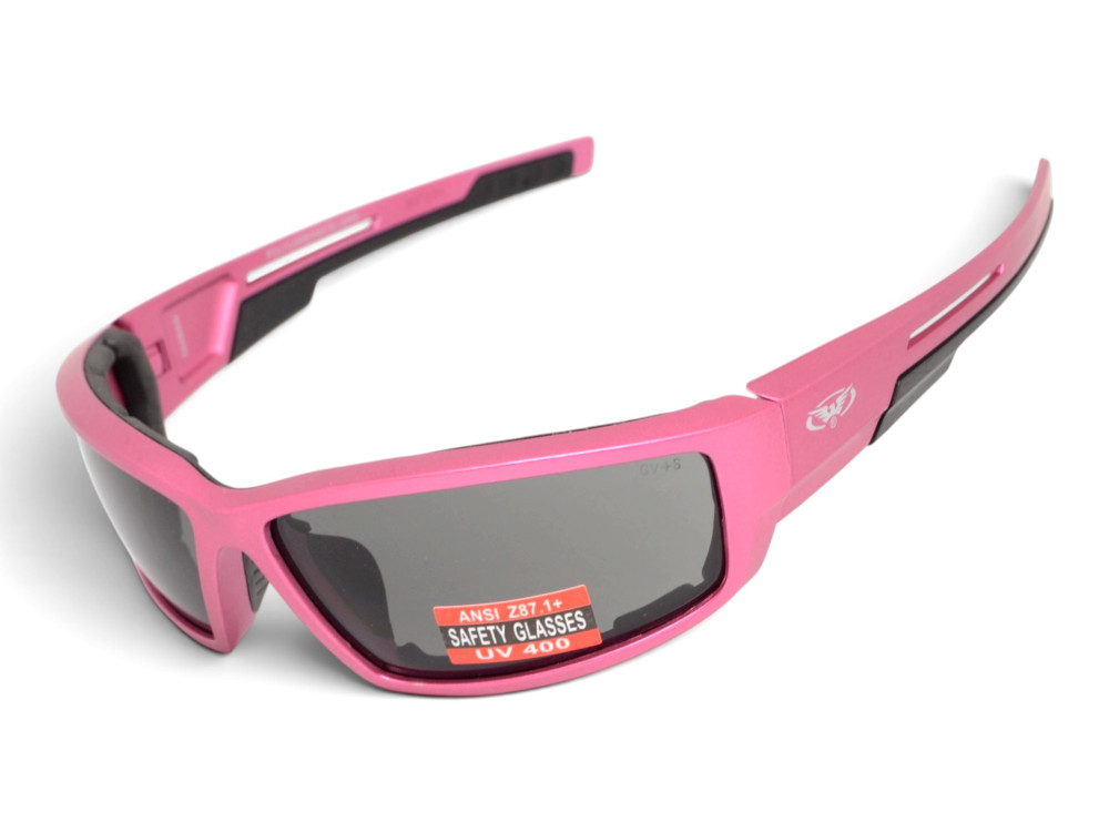 Очки защитные Global Vision Sly Metallic Pink (gray), серые линзы в оправе розовый металлик