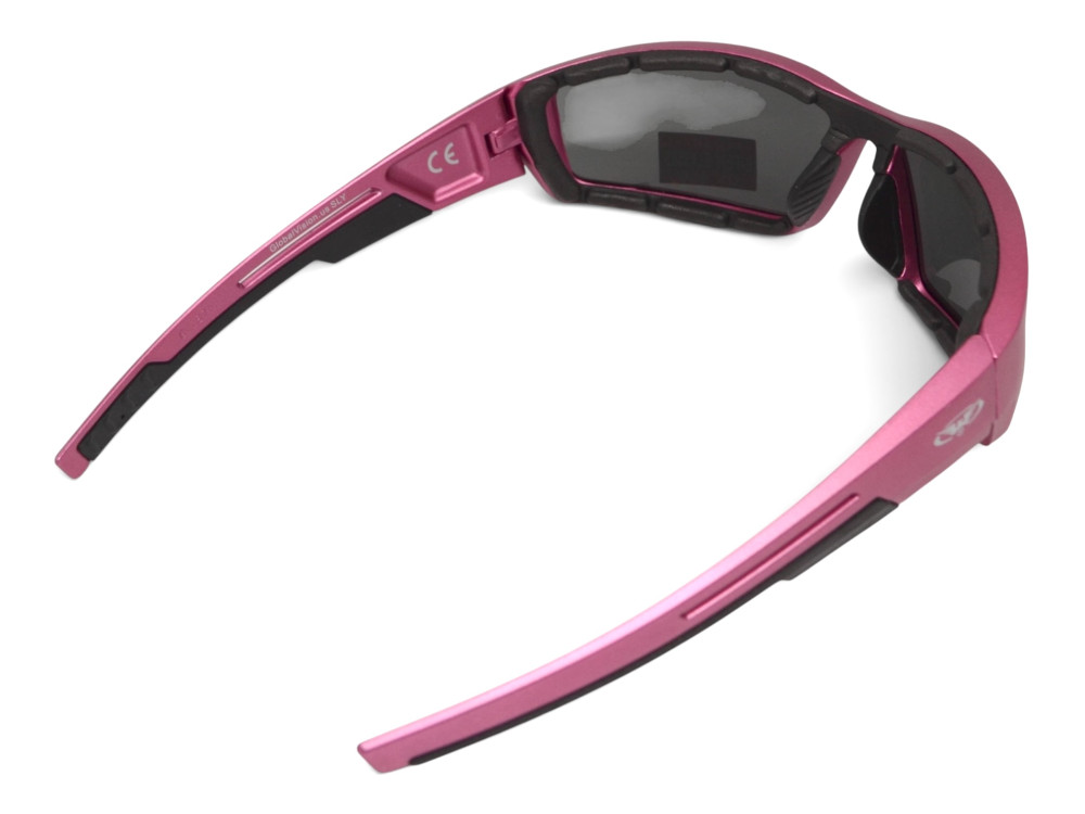 Очки защитные Global Vision Sly Metallic Pink (gray), серые линзы в оправе розовый металлик