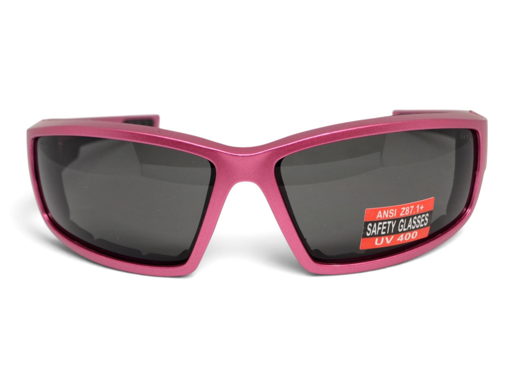 Очки защитные Global Vision Sly Metallic Pink (gray), серые линзы в оправе розовый металлик