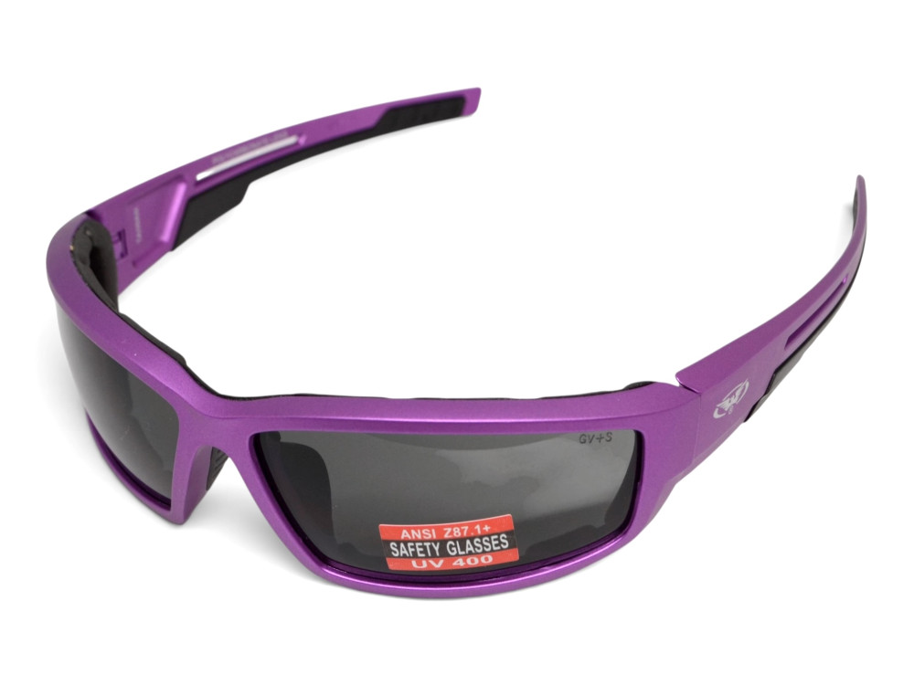 Очки защитные Global Vision Sly Metallic Purple (gray), серые линзы в оправе фиолетовый металлик