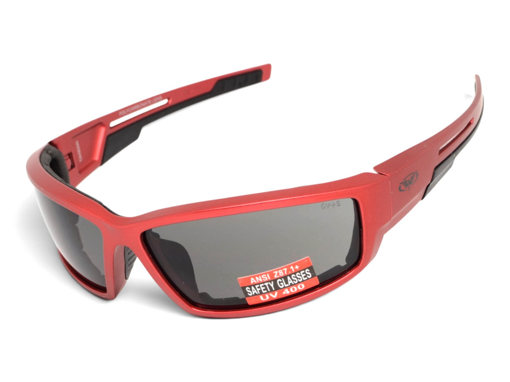 Очки защитные Global Vision Sly Metallic Red (gray), серые линзы в оправе красный металлик