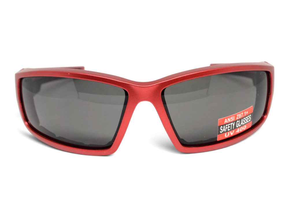 Очки защитные Global Vision Sly Metallic Red (gray), серые линзы в оправе красный металлик