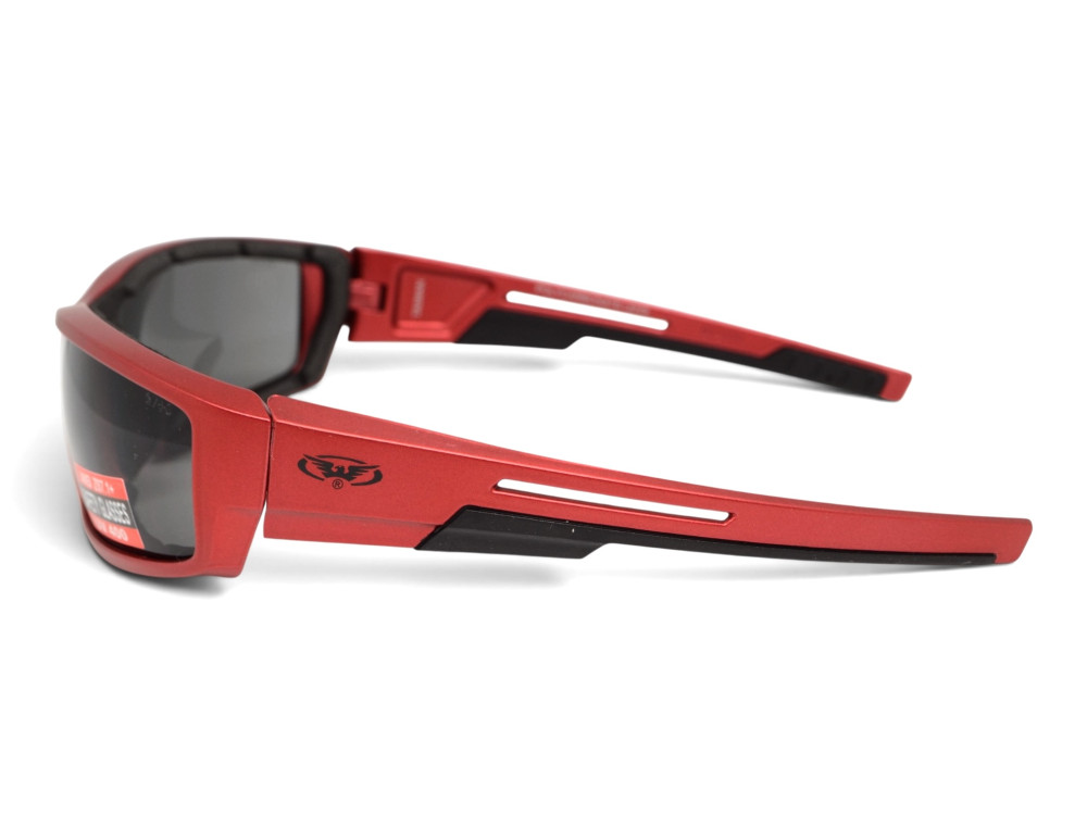 Очки защитные Global Vision Sly Metallic Red (gray), серые линзы в оправе красный металлик