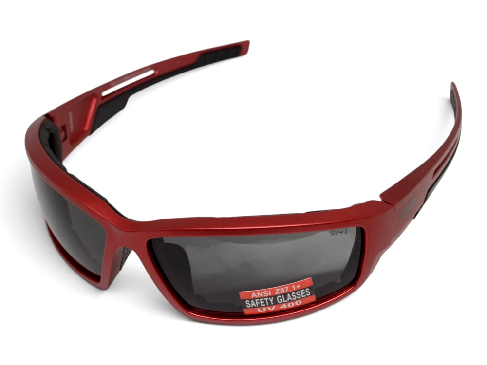 Очки защитные Global Vision Sly Metallic Red (gray), серые линзы в оправе красный металлик