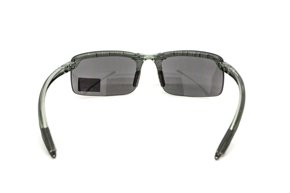 Очки защитные Global Vision Wheelin Crystal Gray (flash mirror) серые зеркальные линзы в полупрозрачной серой оправе